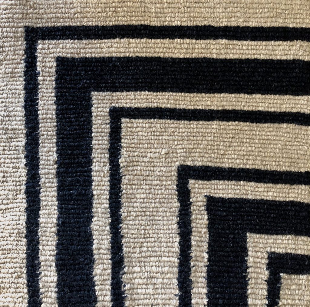 Greek Maze Designer Rug - SF Design